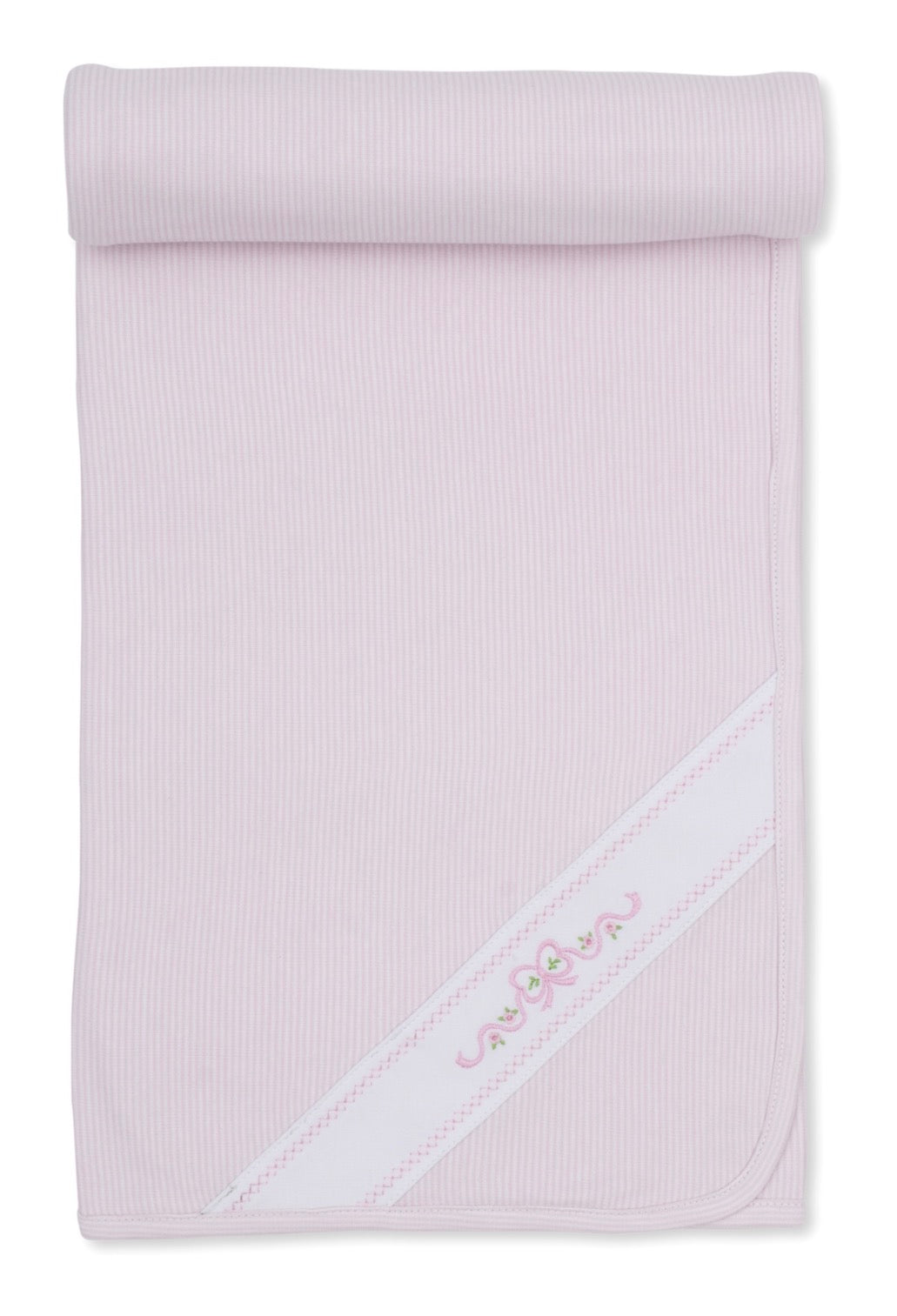 Kissy Kissy Bow Embroidered Blanket