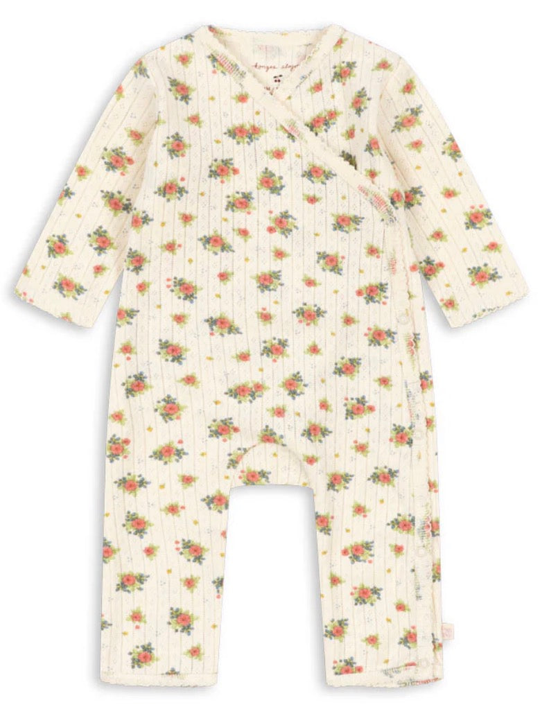Organic Cotton Rosetto Pointelle Romper