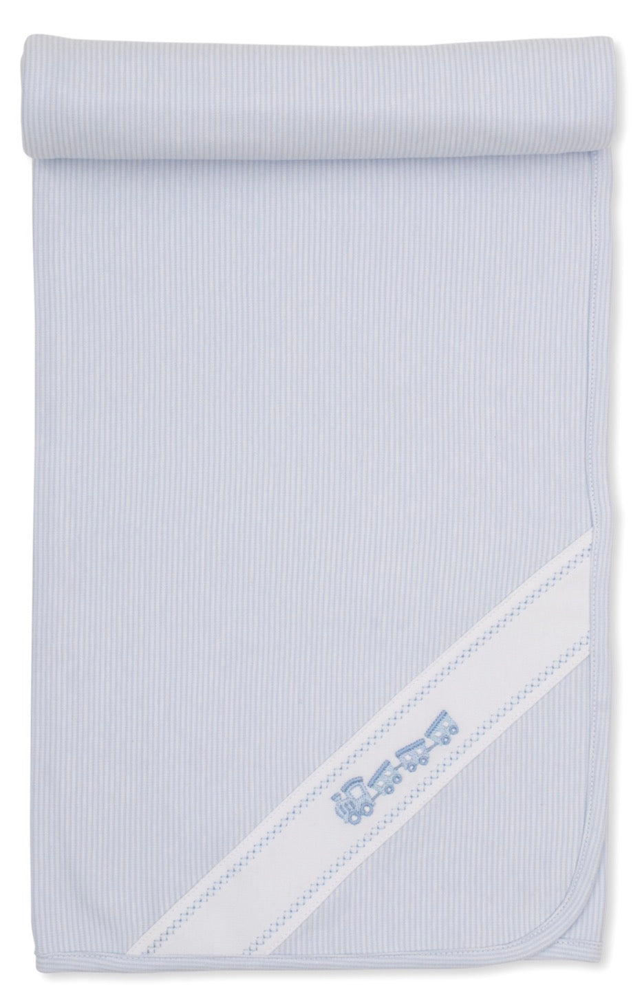 Kissy Kissy Train Embroidered Blanket