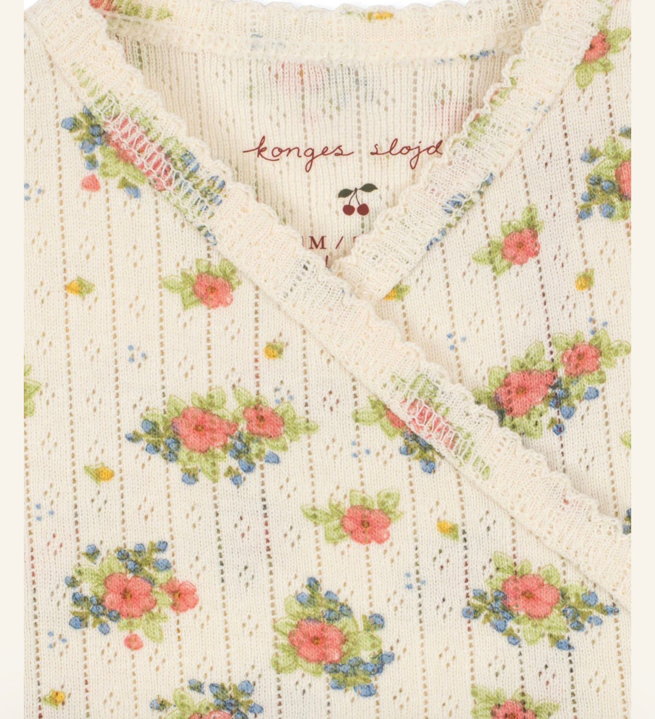 Organic Cotton Rosetto Pointelle Romper
