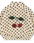 Cherry Embroidery Fleece Jacket