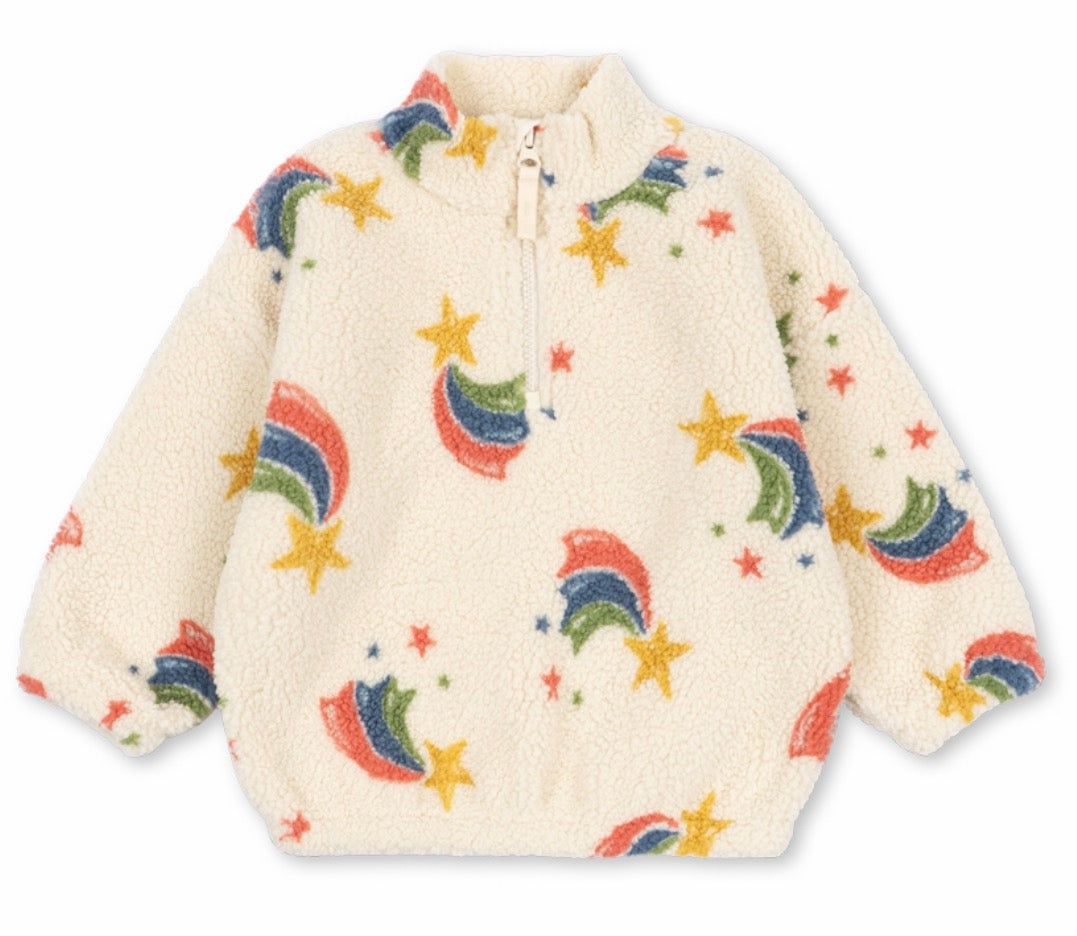Rainbow Star Half Zip Fleece