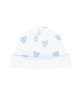 Heart Print Baby Hat