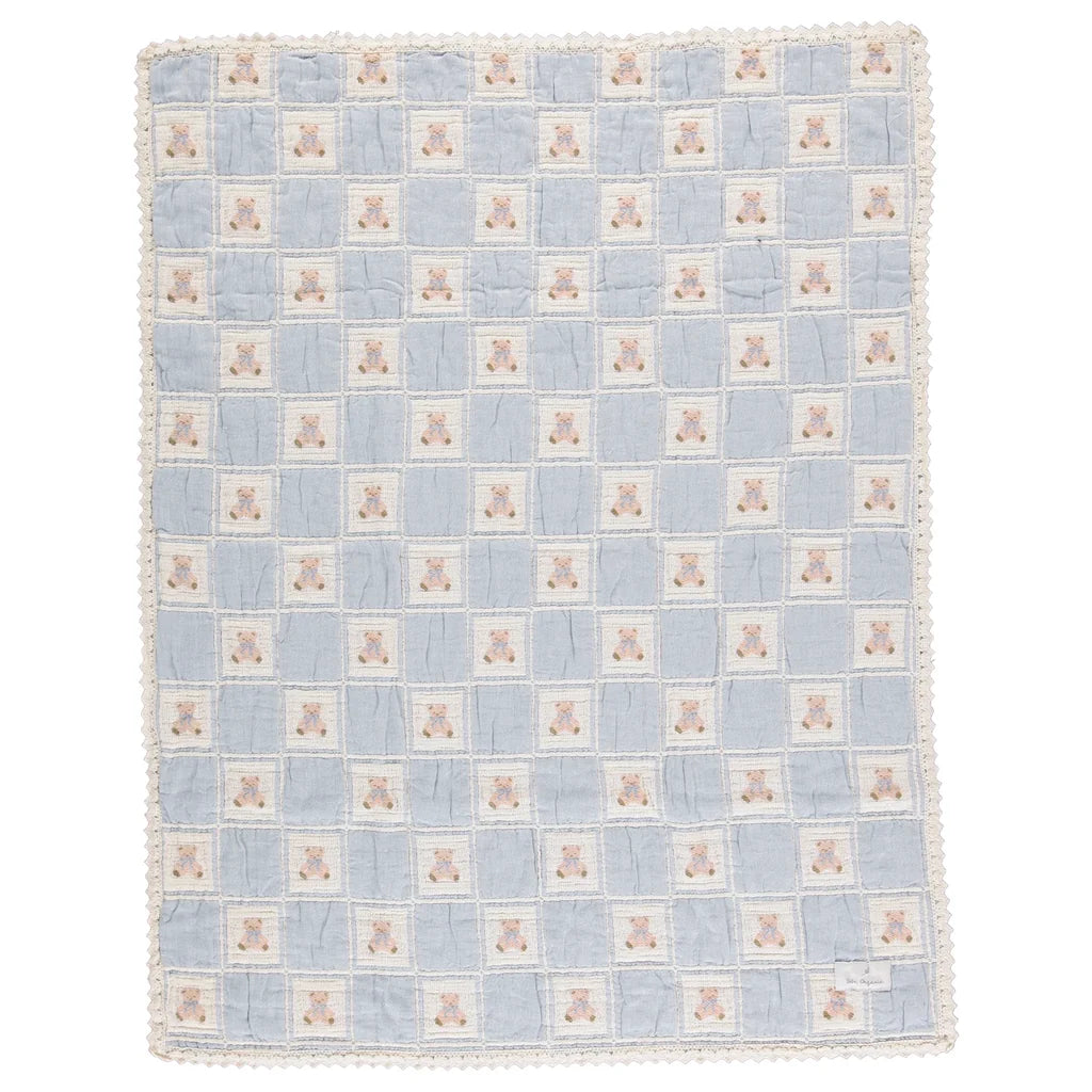 Organic Cotton Teddy Quilted Blanket