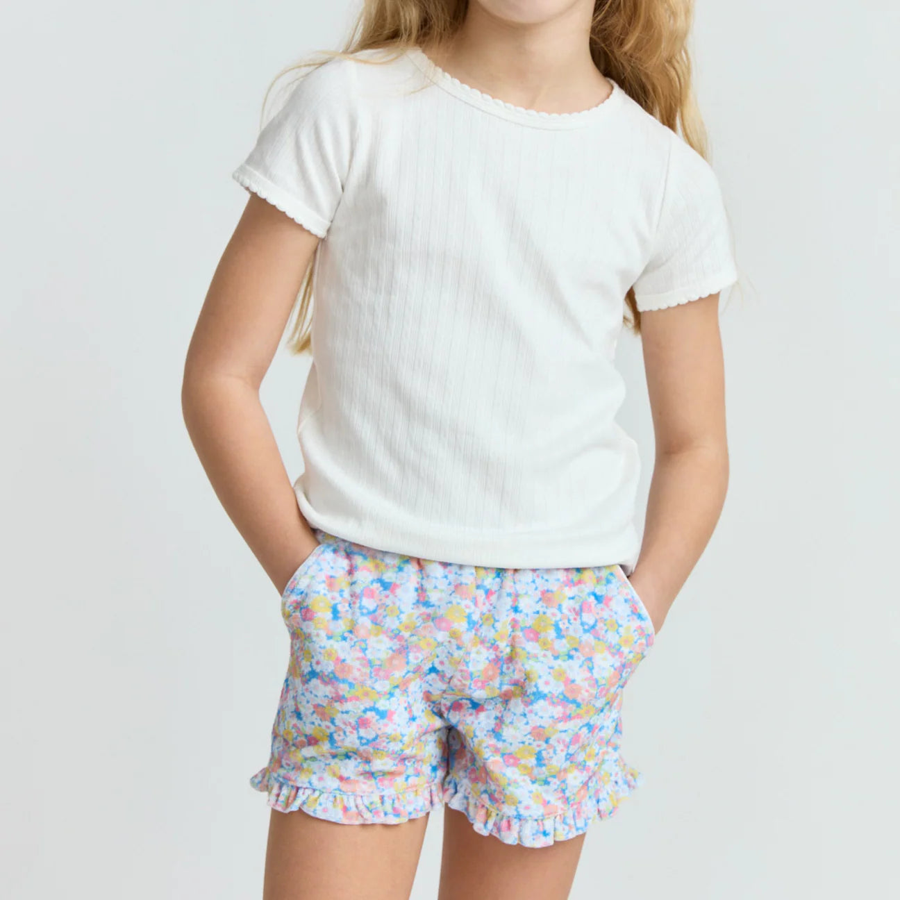 Jasmine Blossom Terry Cloth Shorts