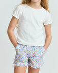 Jasmine Blossom Terry Cloth Shorts