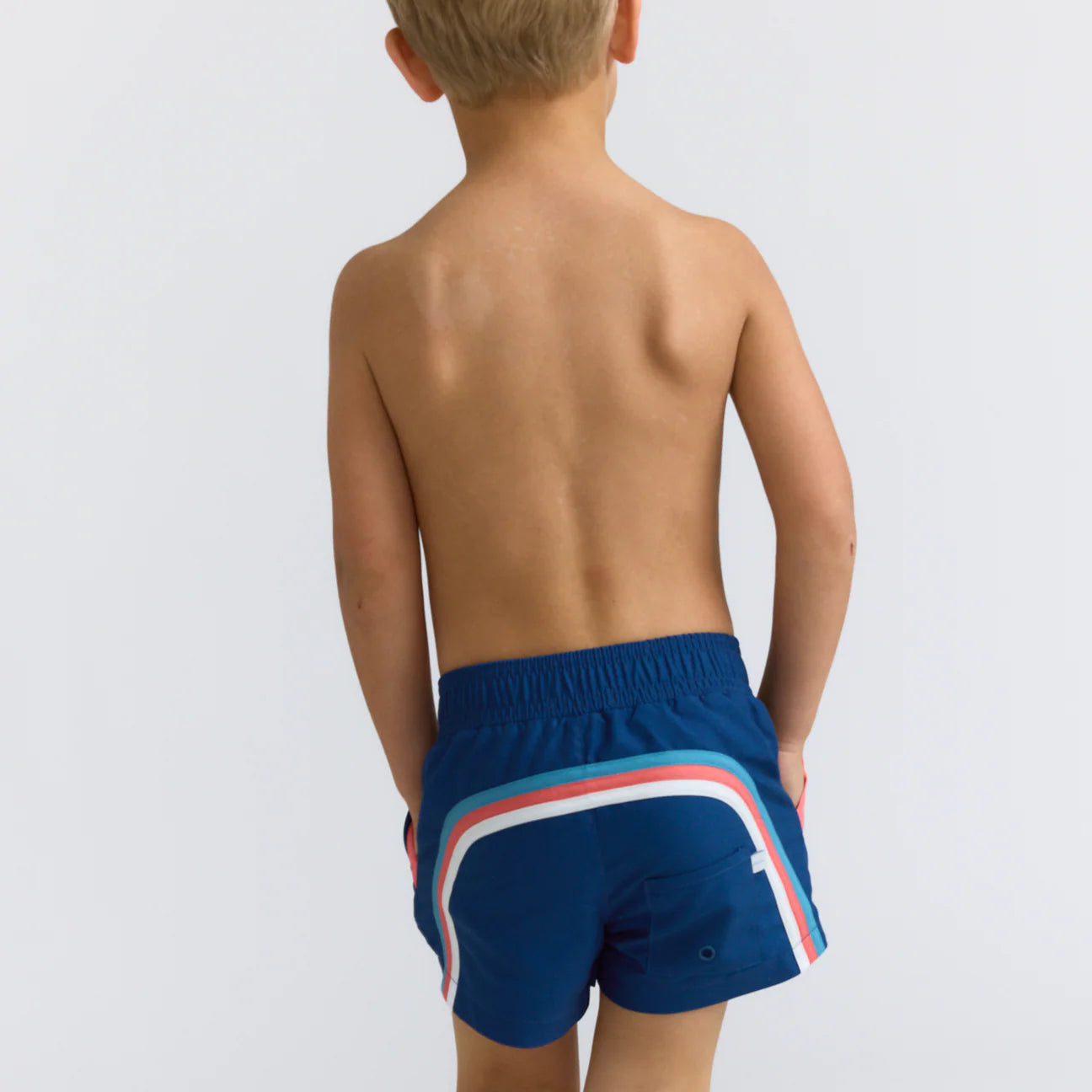 Oyster Blue Stripe Boardie