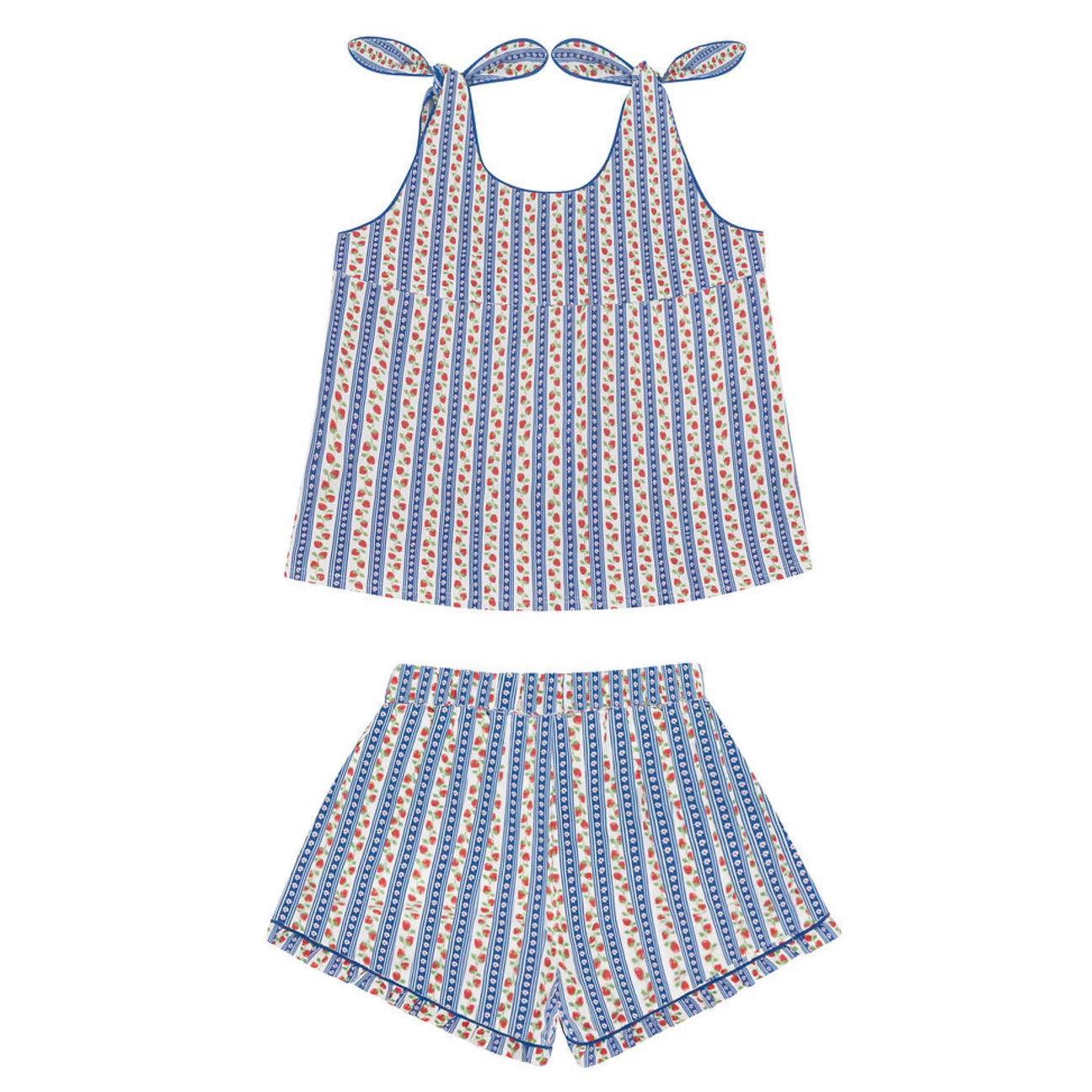 Strawberry Floral Short Set