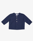 Lupo Baby Shirt- Navy Corduroy