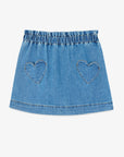 Heart Pocket Denim Skirt