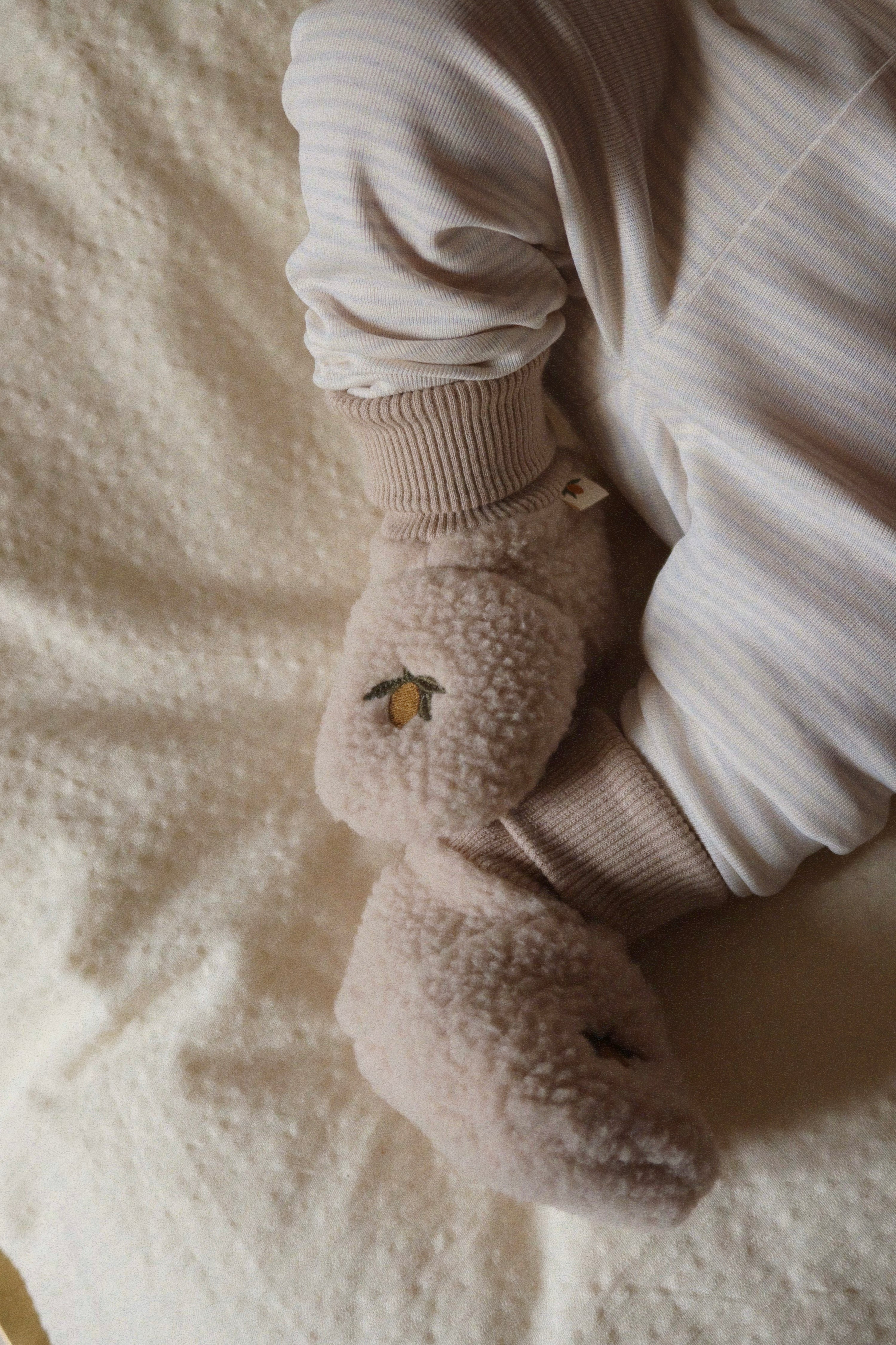 Safa Lemon Fleece Baby Bootie