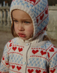 Belou Heart Intarsia Cardigan