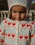 Belou Heart Intarsia Cardigan