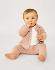 Pink Pat Baby Knit Set