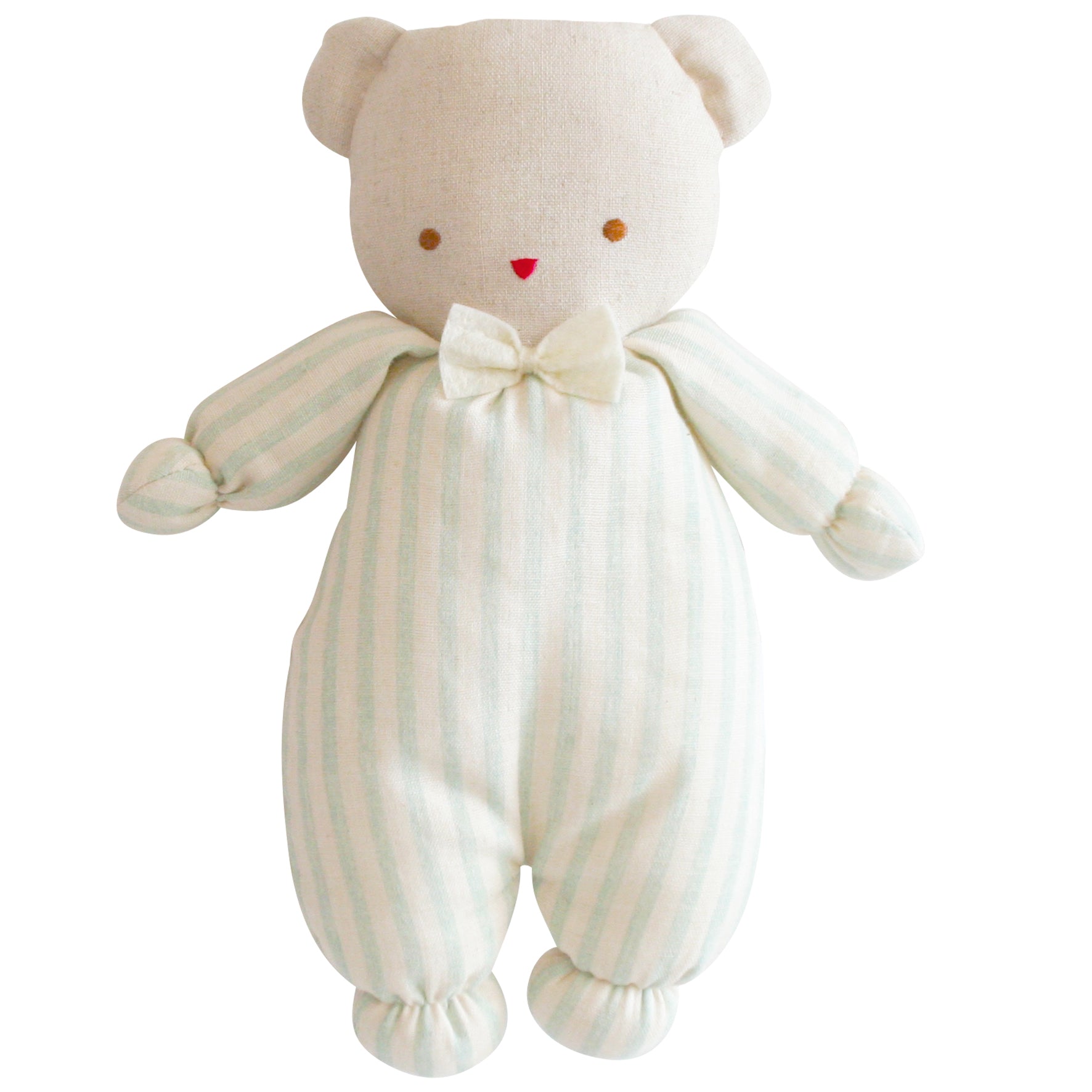 Sage Stripe Linen Teddy
