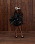 Noralee Black Tulle Cape