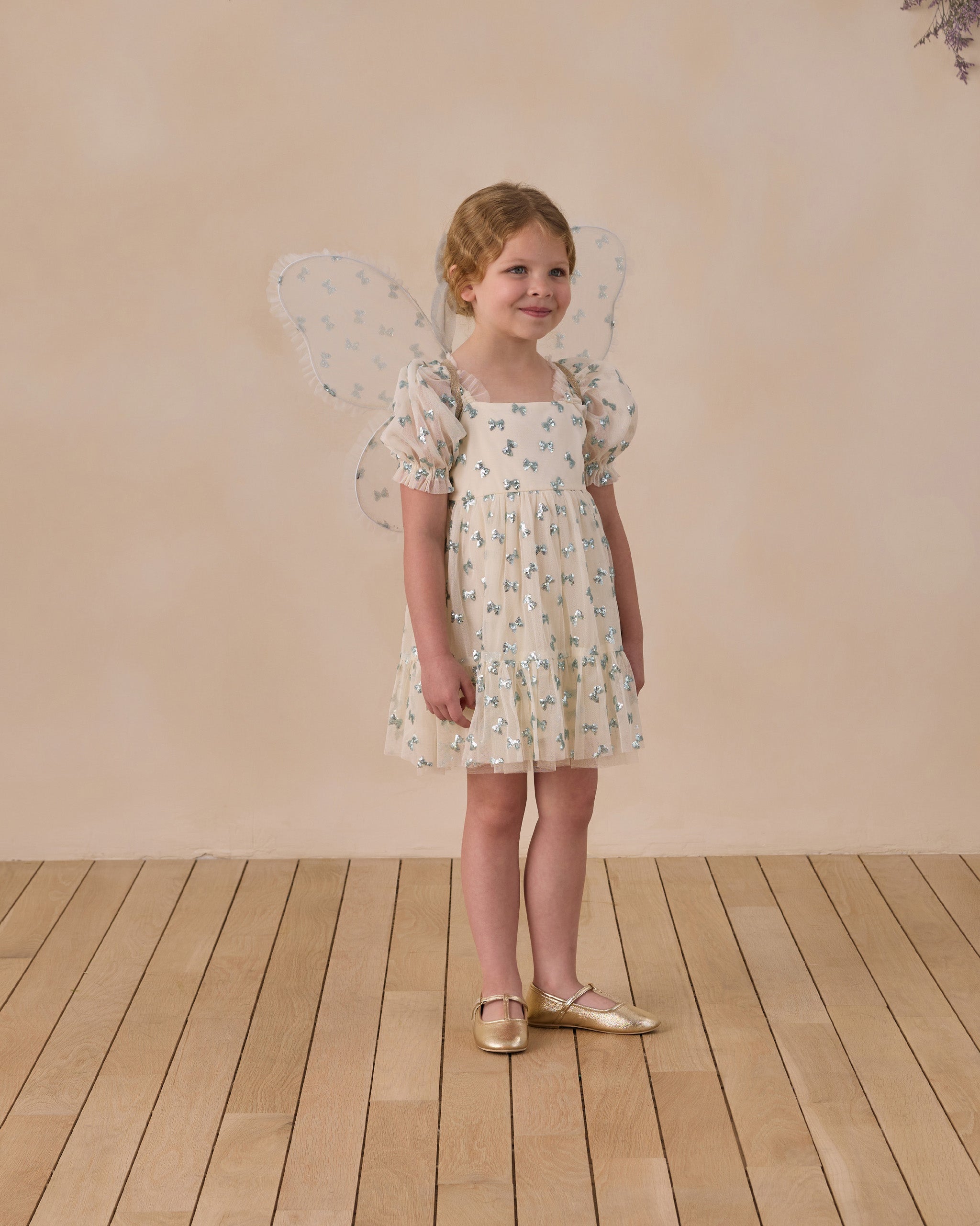 Sky Sequin Bow Wings and Wand