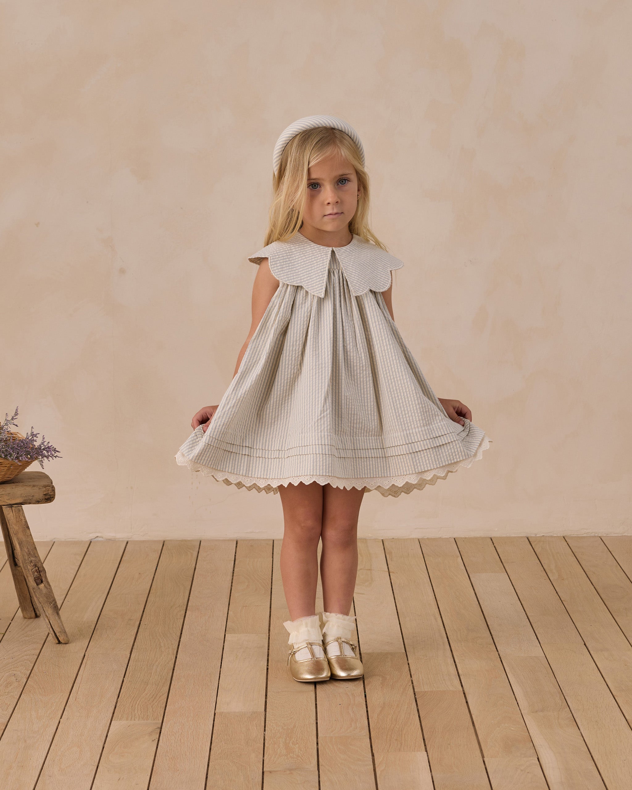 Florence Sky Seersucker Dress