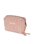 Organic Cotton Pink Gingham Toiletry Bag