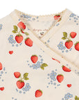 Organic Cotton Strawberry Print Romper