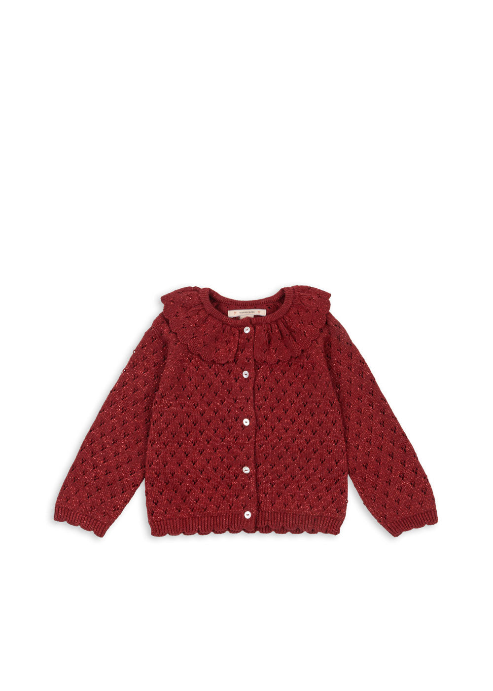 Dahlia Shimmer Red Cardigan