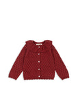 Dahlia Shimmer Red Cardigan
