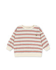 Itty Striped Terry Cloth Sweatshirt