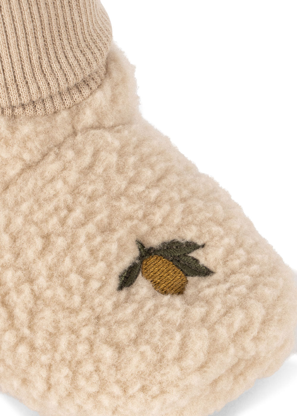 Safa Lemon Fleece Baby Bootie