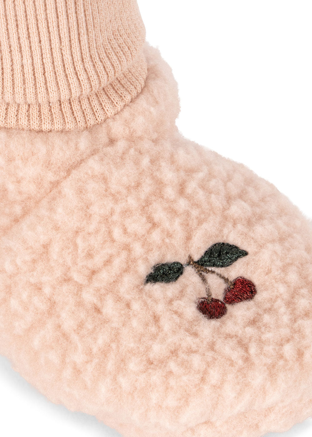 Safa Cherry Fleece Baby Bootie