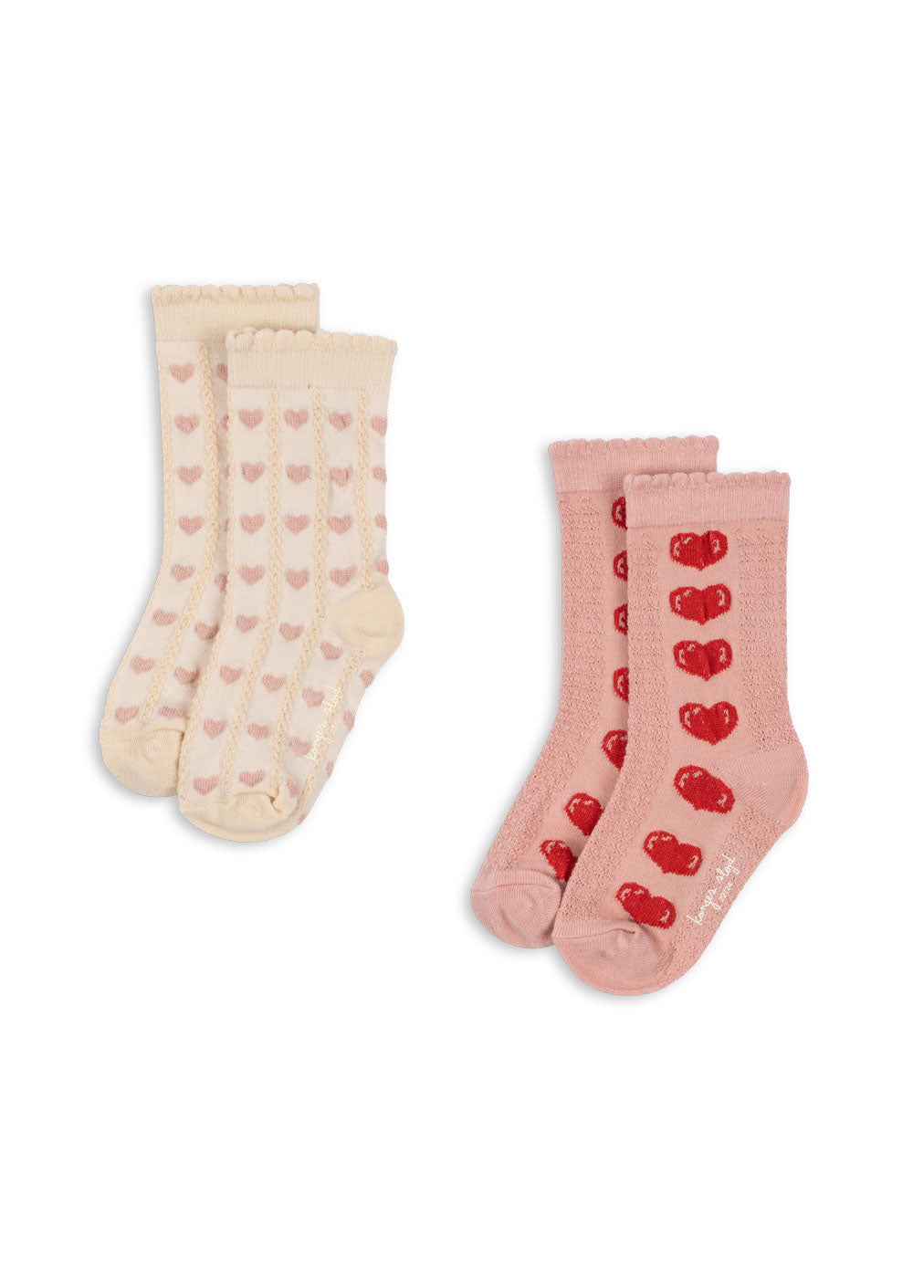 2 Pack Heart Jacquard Socks (FW26)