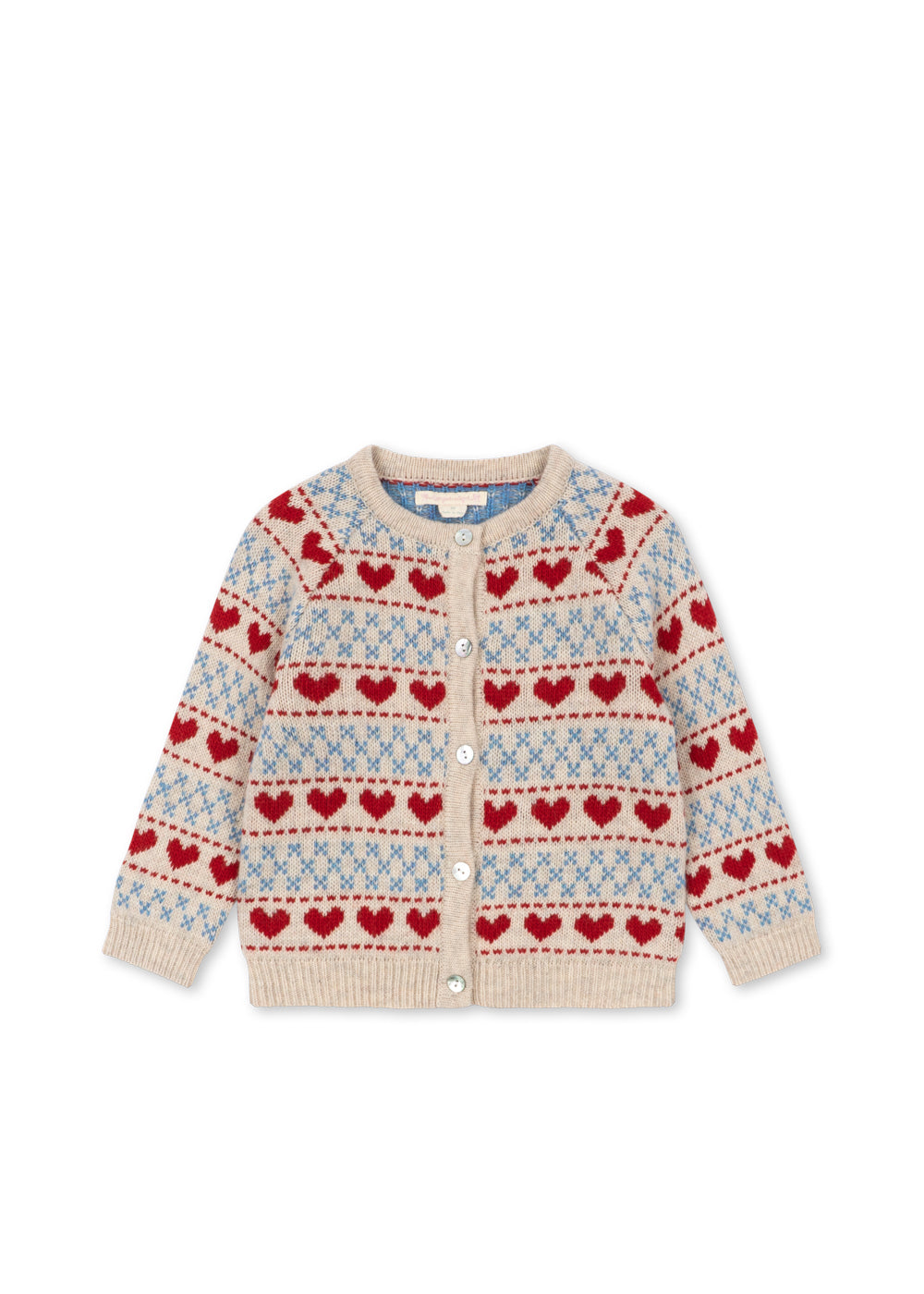 Belou Heart Intarsia Cardigan