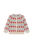 Belou Heart Intarsia Cardigan