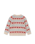 Belou Heart Intarsia Cardigan