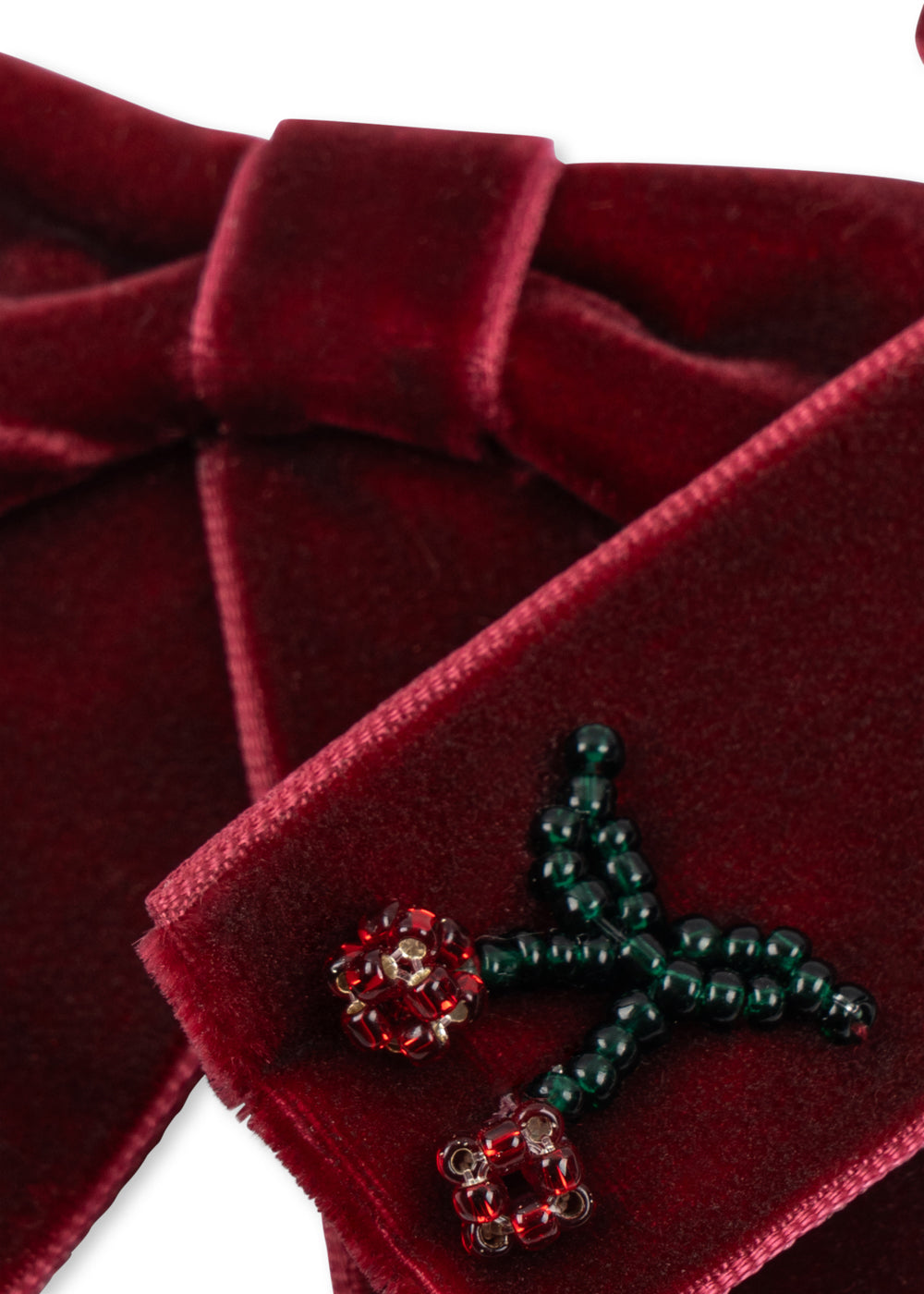 Red Velvet Cherry Bow (set of 2)