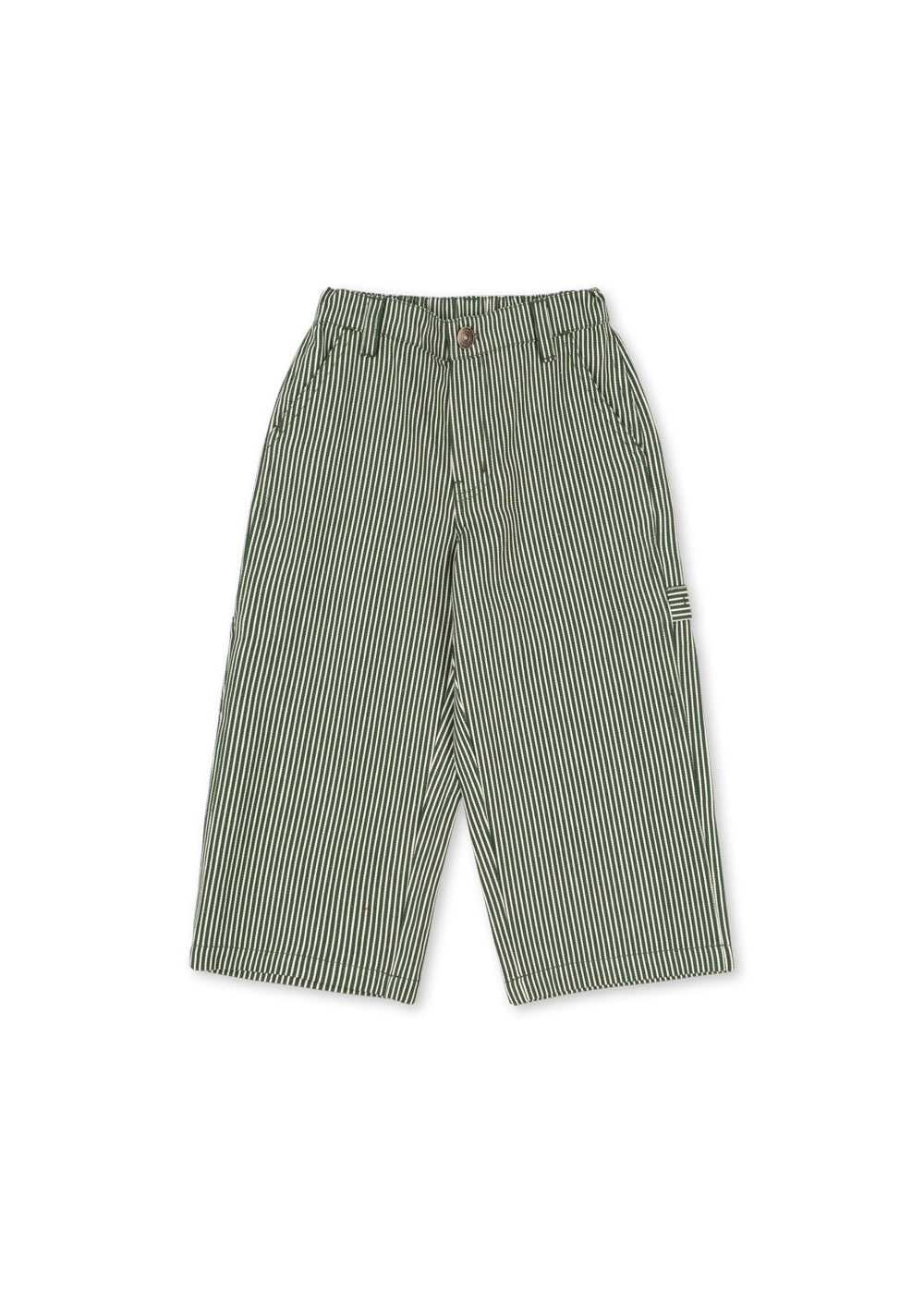 Organic Cotton Green Stripe Luc Pant