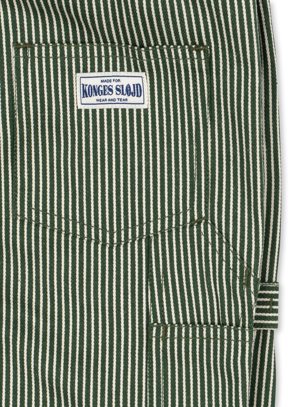 Organic Cotton Green Stripe Luc Pant
