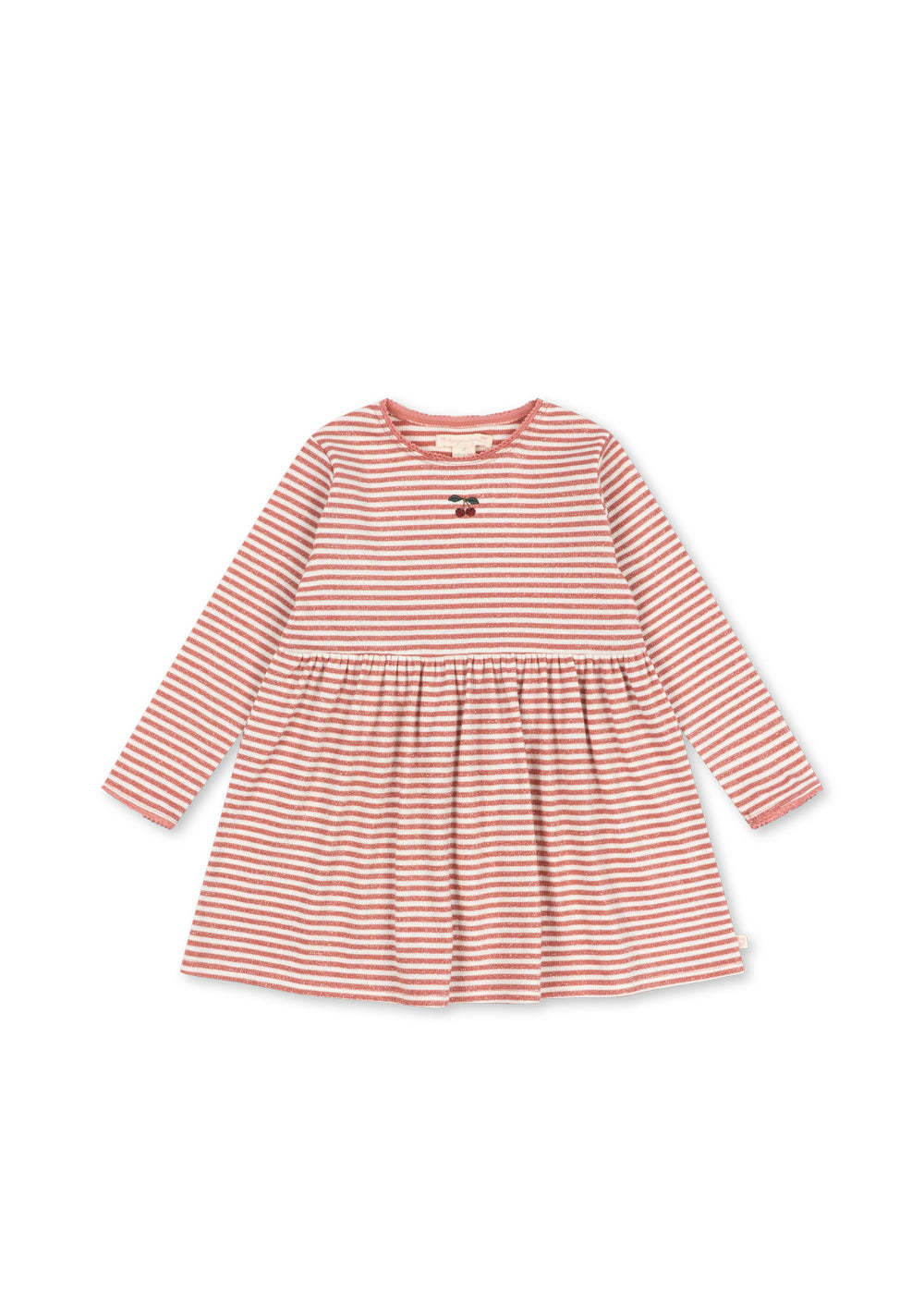 Rose Cream Stripe Roli Shimmer Dress