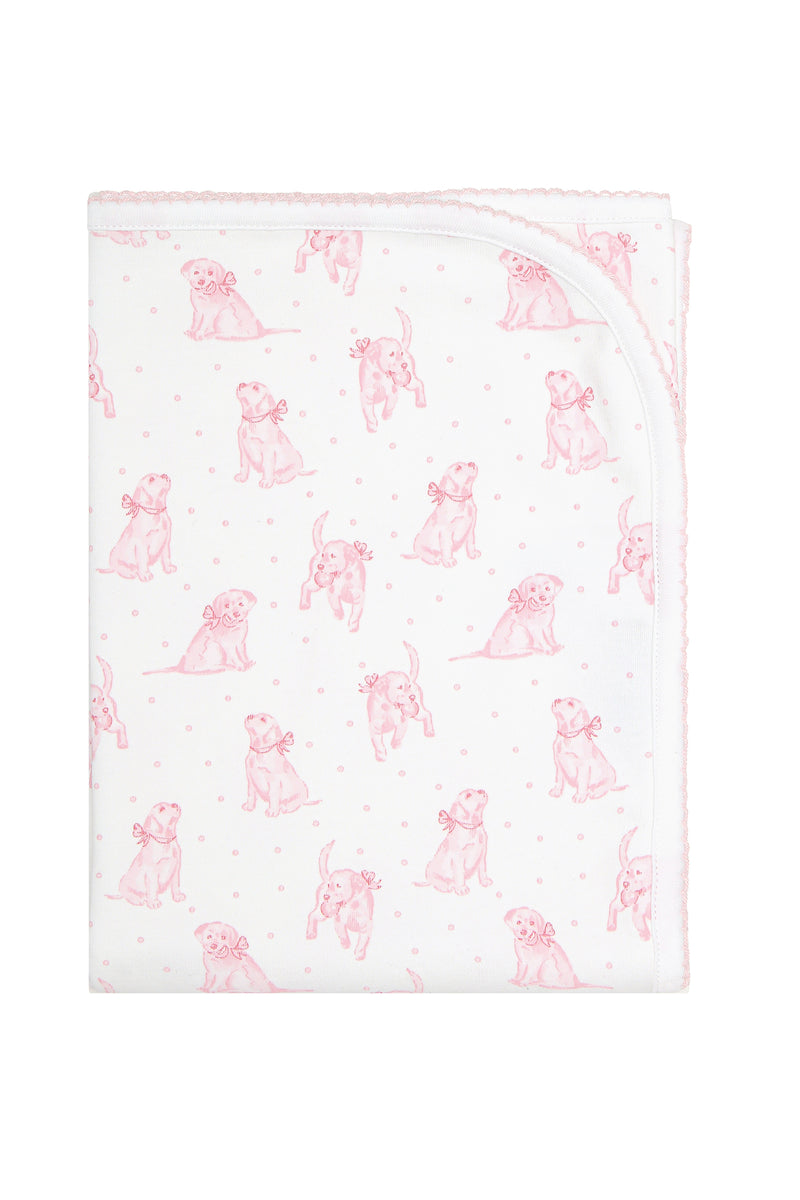 Pink Puppy Love Blanket