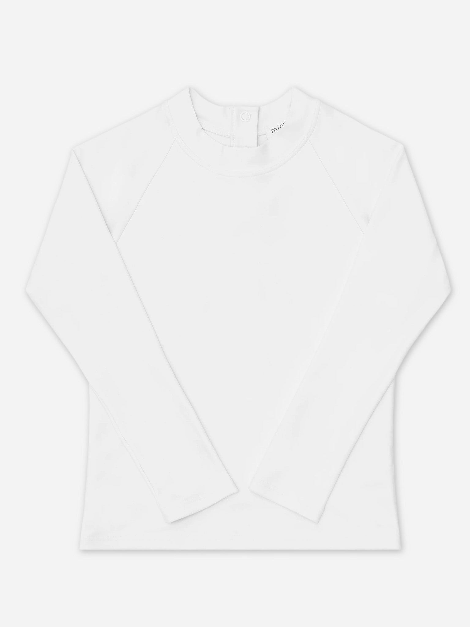 White Solid Rashguard