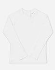 White Solid Rashguard