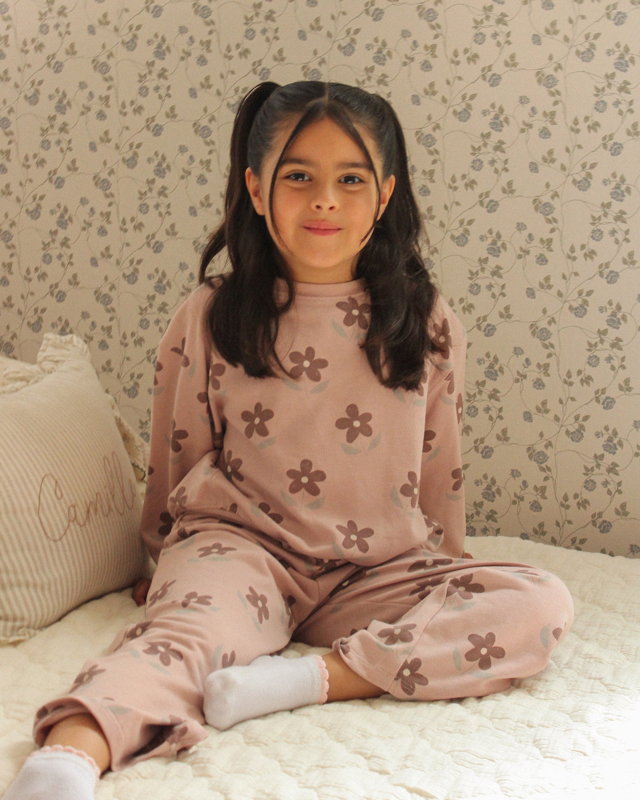 Daisy Wide Leg Sweat Set