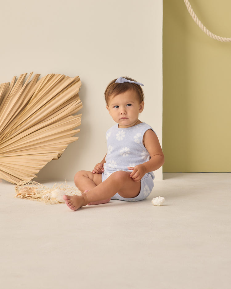 Cinch Playsuit Periwinkle Daisy