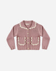 Rosewood Collared Cardigan