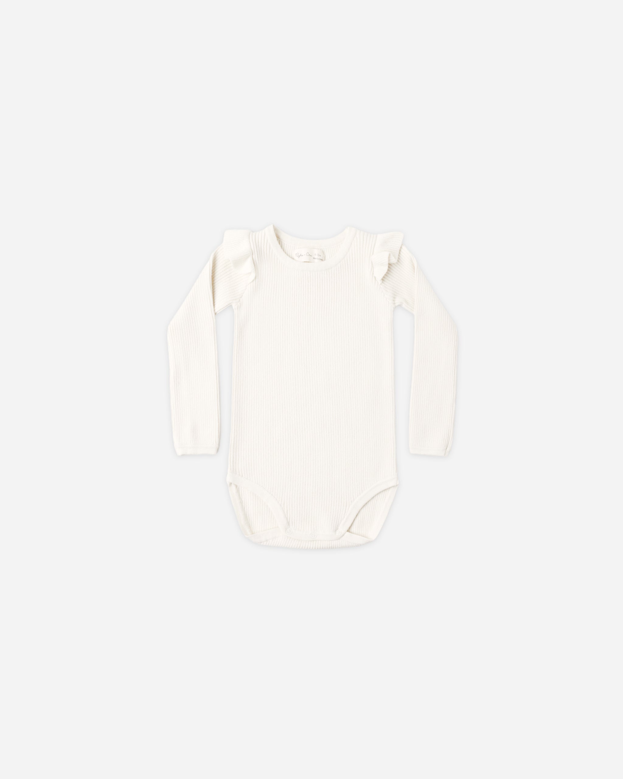 Ivory Ribbed Knit Onesie
