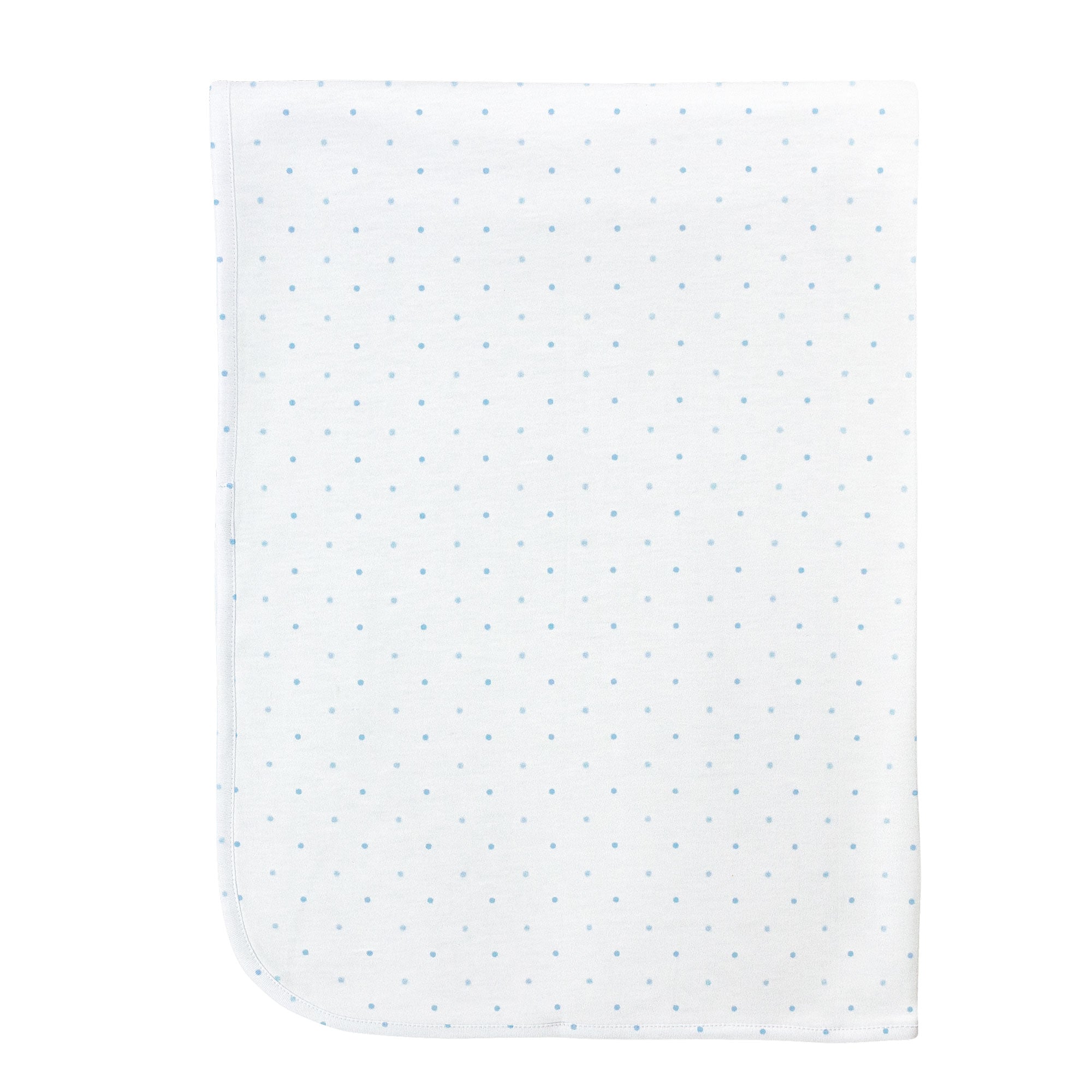 Blue Dots Receiving Blanket