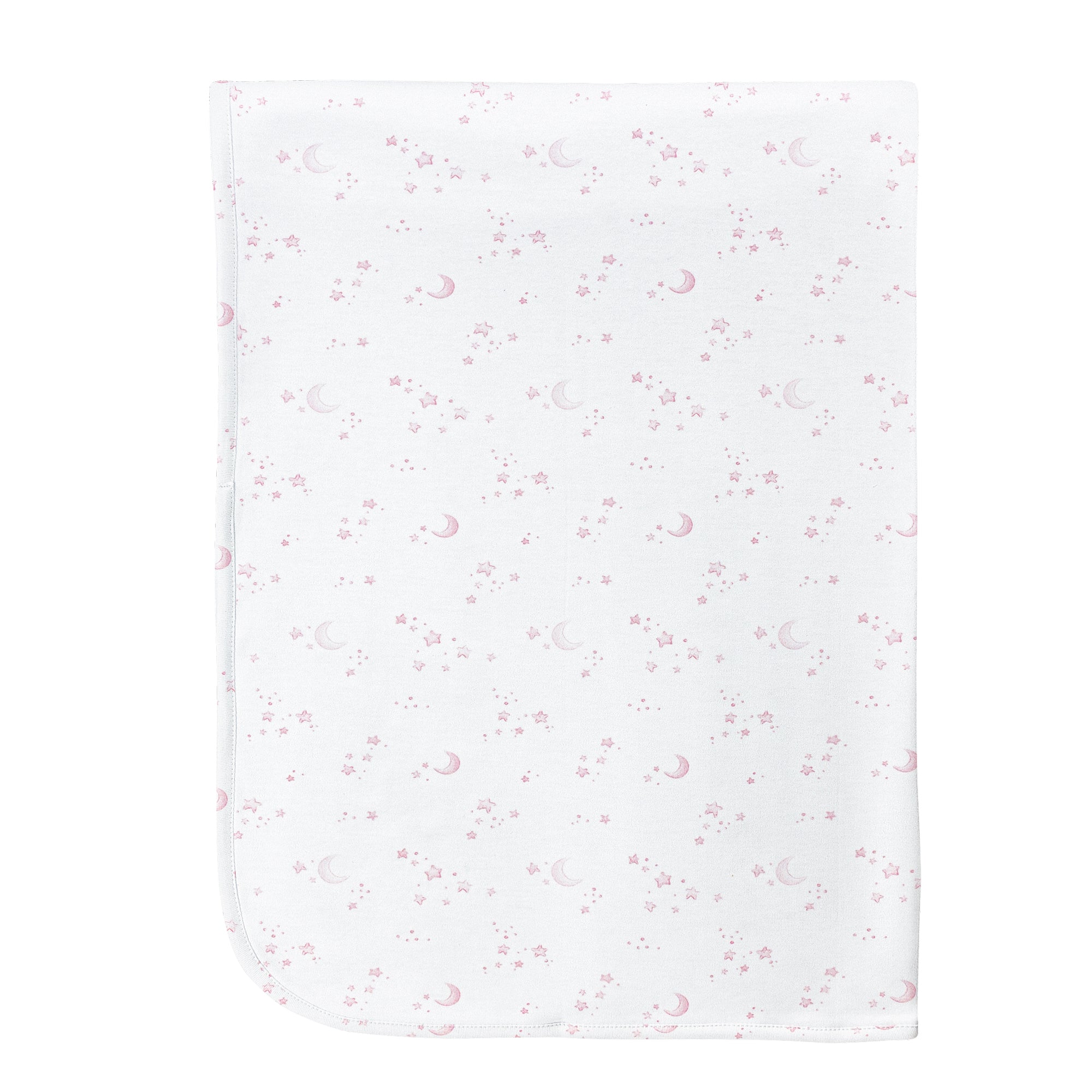 Pink Whisper of Stars Receiving Blanket
