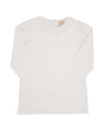 Reece Ruffle Top- Pearl