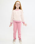 Remy Sweatshirt- Rose French Stripe