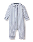 Navy Ticking Stripe Romper