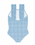 Girl's Starburst Ruffle Strap One Piece